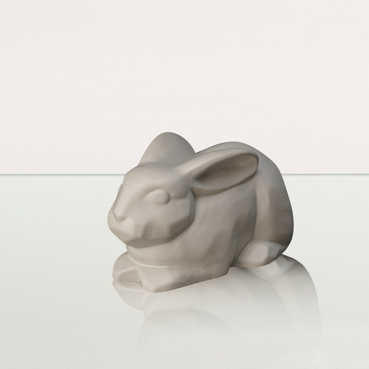 Black Rabbit Urn Rabbit Urn For Ashes - White Matte | Ceramic Bunny Urn – Pulvis Art Urns