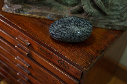 Reptile Pet Urn - Dark Blue | Ceramic | HydroGraphics - Pulvis Art Urns