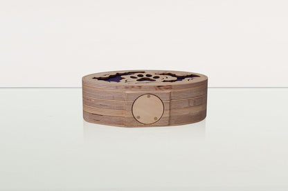 Sky Paw Cremation Urn - Plywood | Handmade Pet Urn - Pulvis Art Urns
