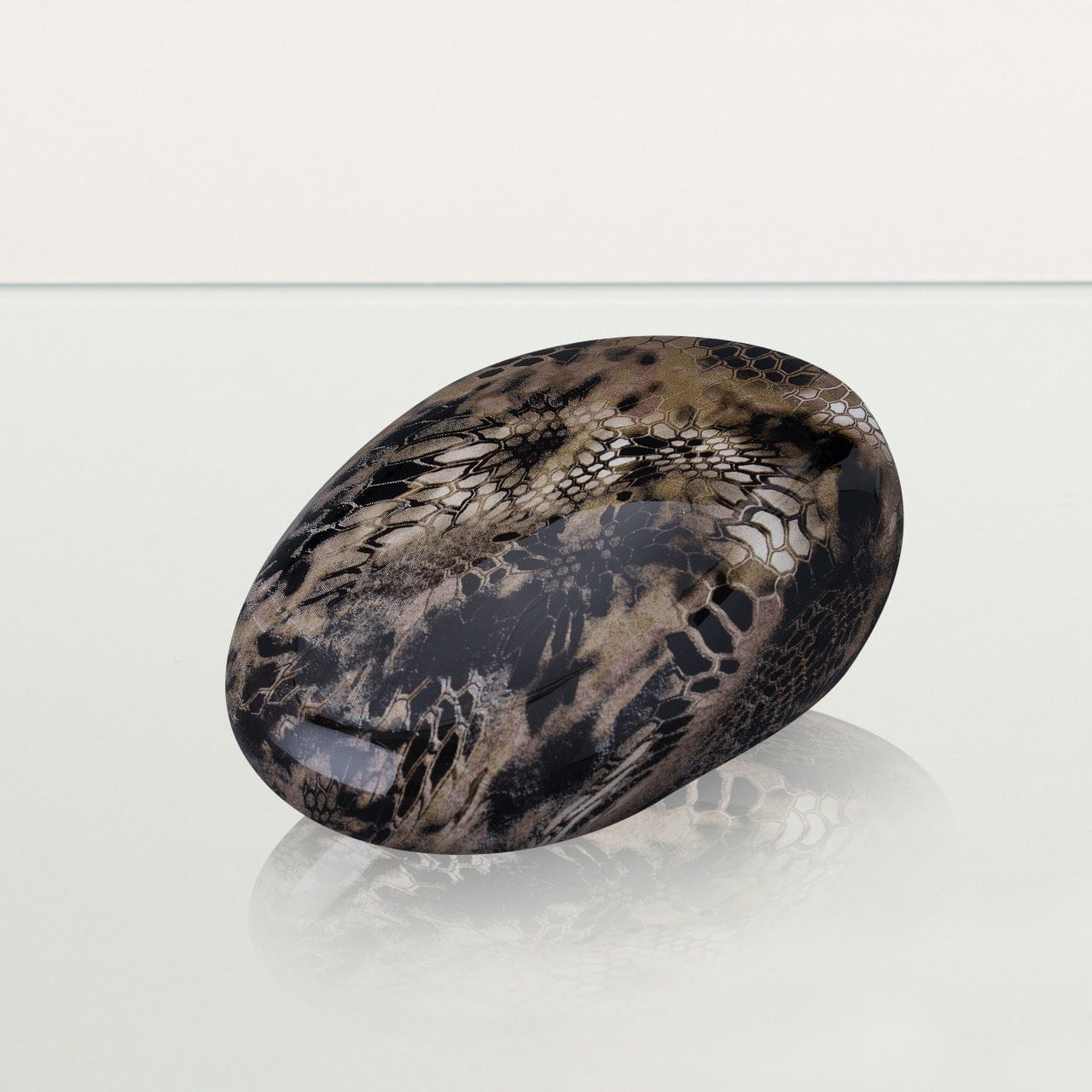 Snake Pet Urn - Beige | Ceramic | HydroGraphics - Pulvis Art Urns