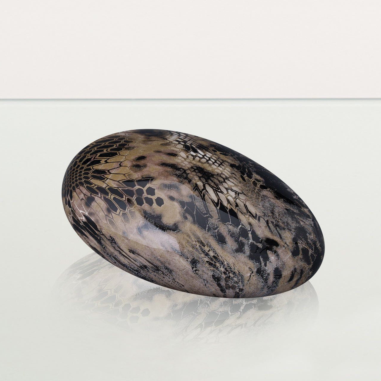 Snake Pet Urn - Beige | Ceramic | HydroGraphics - Pulvis Art Urns