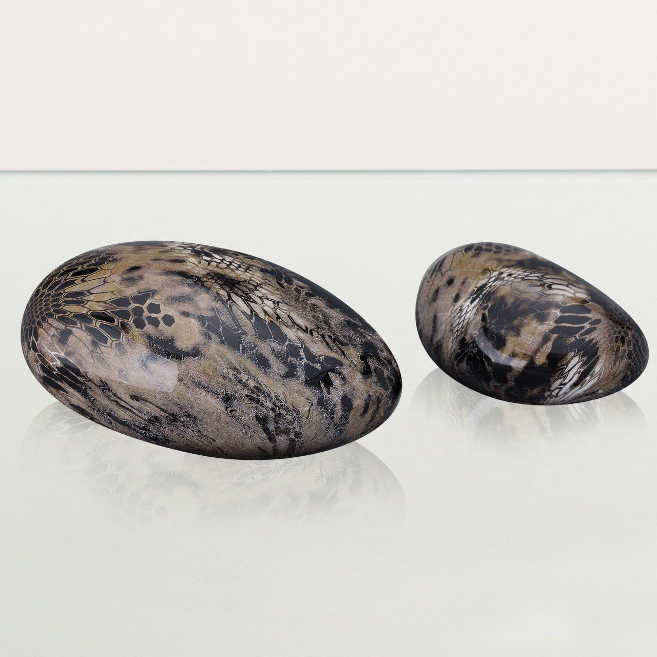 Snake Pet Urn - Beige | Ceramic | HydroGraphics - Pulvis Art Urns