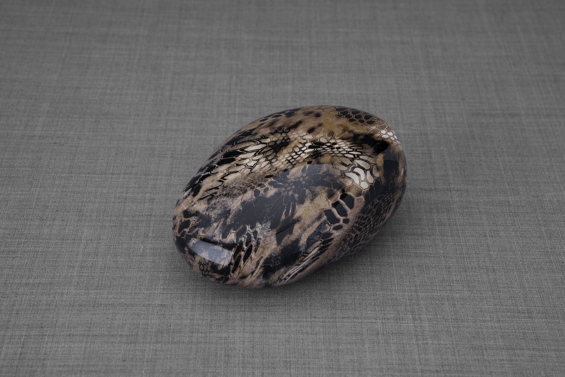 Snake Pet Urn - Beige | Ceramic | HydroGraphics - Pulvis Art Urns