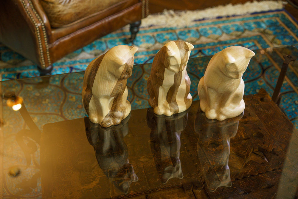 
                  
                    Pulvis Art Urns Pet Urn Wooden Pet Urn "Neko" - Pet Crematon Urn | Handmade
                  
                