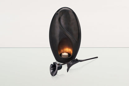 Forged Iron Calla Flower - Handwrought | Memorial Accessory - Pulvis Art Urns
