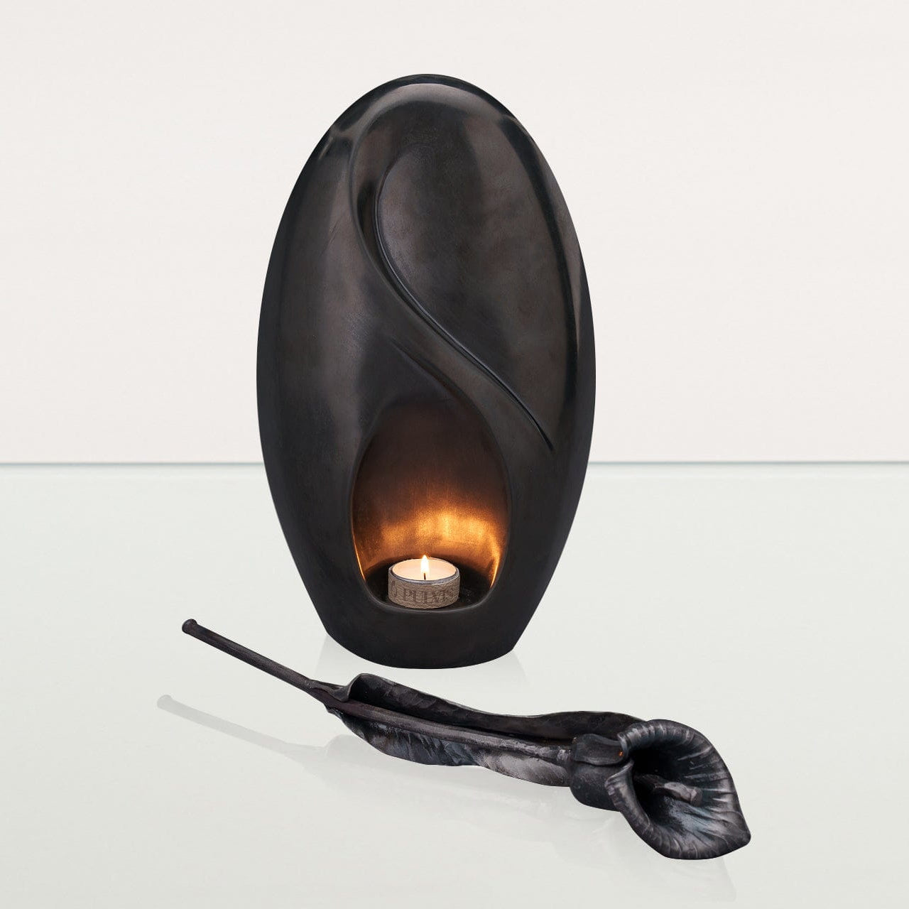 Forged Iron Calla Flower - Handwrought | Memorial Accessory - Pulvis Art Urns