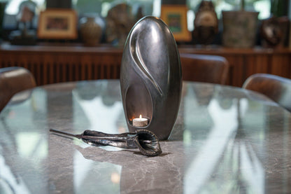 Forged Iron Calla Flower - Handwrought | Memorial Accessory - Pulvis Art Urns