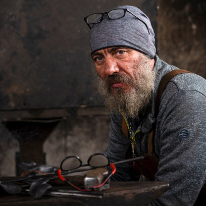 Forged Iron Rose Sculpture - Handwrought | Memorial Accessory - Pulvis Art Urns