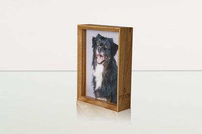 Memorial Picture Frame for Pets - Handmade | Genuine Walnut - Pulvis Art Urns