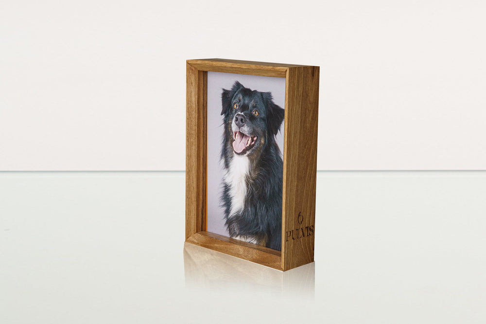 Pulvis Art Urns Picture Frame Memorial Picture Frame for Pets - Handmade | Genuine Walnut