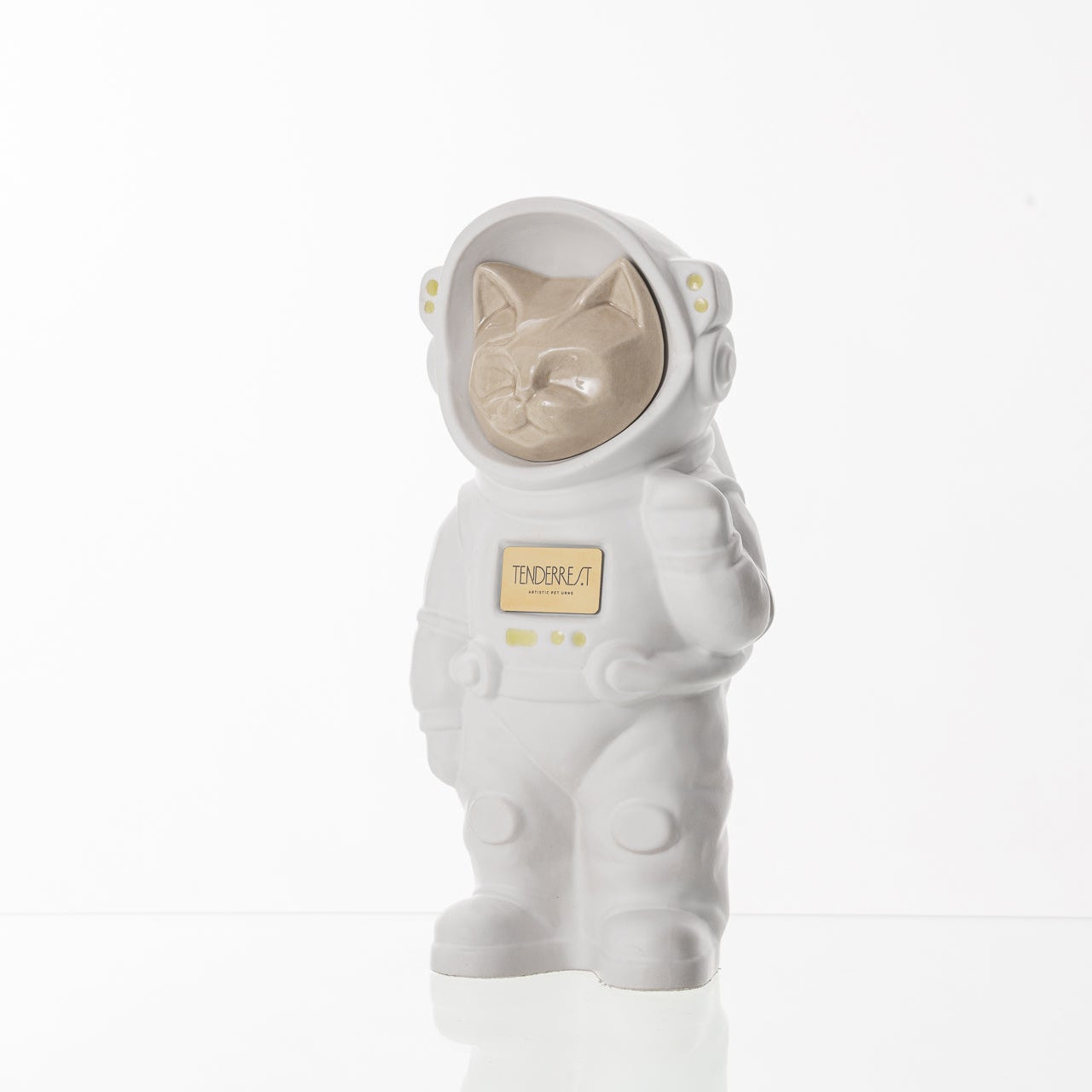 Customizable Pet Cremation Urn - Cat | Ceramic Handmade Figure - Pulvis Art Urns