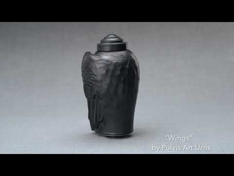 
                  
                    Load and play video in Gallery viewer, Wings Handmade Cremation Urn for Ashes, size Large/Adult
                  
                