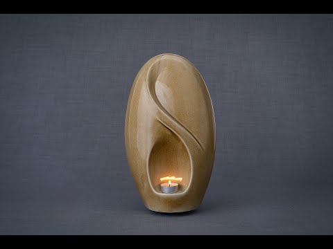 
                  
                    Load and play video in Gallery viewer, Eternity Cremation Urn for Ashes – Dark Sand | Large | Ceramic
                  
                