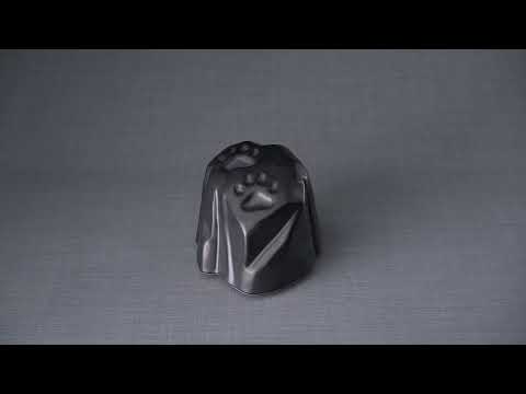 Products Paw Print Urn For Pet Ashes - Dark Matte | Ceramic