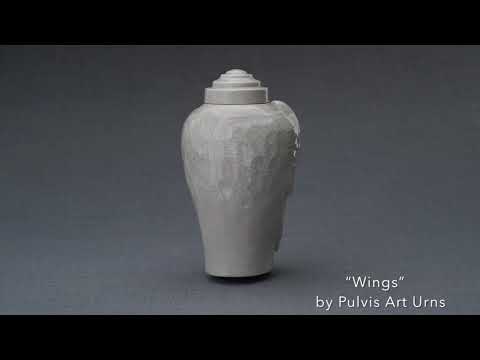 
                  
                    Load and play video in Gallery viewer, Wings Handmade Cremation Urn for Ashes, size Large/Adult,
                  
                