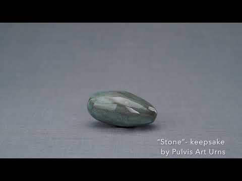 
                  
                    Load and play video in Gallery viewer, Stone Handmade Cremation Keepsake Urn for Ashes, 
                  
                