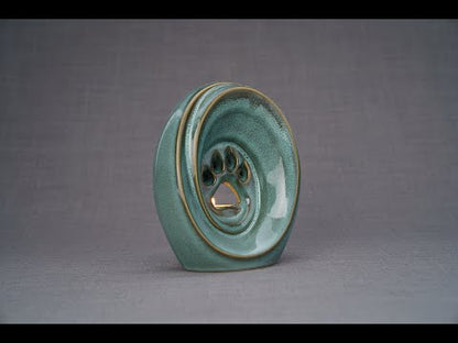 Paw Cremation Urn for Ashes - | Ceramic | Handmade