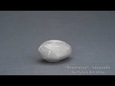 
                  
                    Load and play video in Gallery viewer, Resonance Handmade Cremation Keepsake Urn for Ashes
                  
                