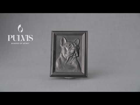 
                  
                    Charger et lire la vidéo dans la visionneuse de la Galerie, French Bulldog Pet Urn - Dark Matte | Ceramic | Handmade
                  
                