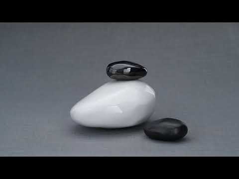 
                  
                    Load and play video in Gallery viewer, Handmade Mini Keepsake Urn &amp;quot;Palm Stone&amp;quot; 
                  
                