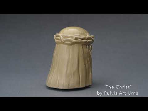 
                  
                    Load and play video in Gallery viewer, The Christ Handmade Cremation Urn for Ashes
                  
                