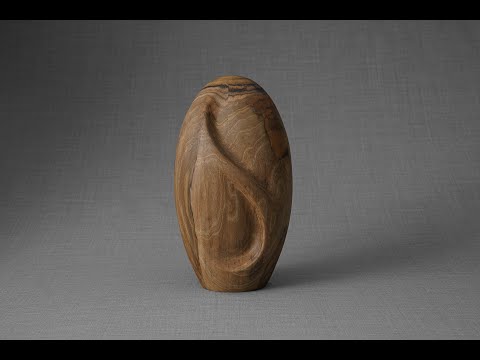 
                  
                    Load and play video in Gallery viewer, Handmade wooden Urn for Ashes - Eternity. Walnut Urn for ashes
                  
                