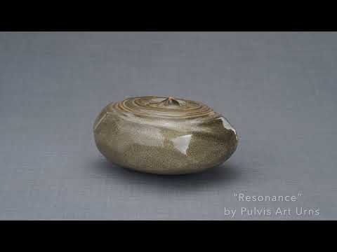 
                  
                    Load and play video in Gallery viewer, &amp;quot;Resonance&amp;quot; (brown melange) - Handmade Ceramic Urn for Human Ashes
                  
                
