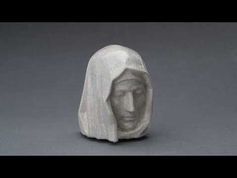 The Holy Mother Handmade Cremation Urn for Ashes, size Large/Adult,
