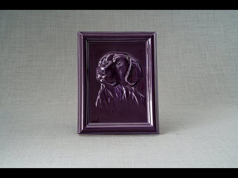 
                  
                    Load and play video in Gallery viewer, Labrador Retriever Urn for ashes. Handmade Pet Urn for ashes. Frame Urn for ashes by Pulvis Art Urns.
                  
                