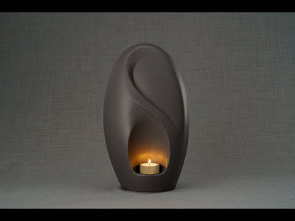 Eternity Cremation Urn for Ashes – Grey Matte | Large | Ceramic
