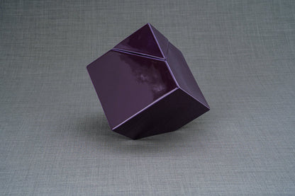 Abstract Cremation Urn for Ashes - Large | Violet | Ceramic - Pulvis Art Urns