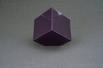 Abstract Cremation Urn for Ashes - Large | Violet | Ceramic - Pulvis Art Urns