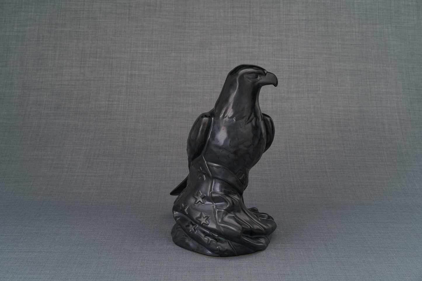 
                  
                    Aquilae Handmade Urn For Cremation Ashes - Large | Dark Matte | Ceramic / Military Eagle Urn / Veteran Urn
                  
                