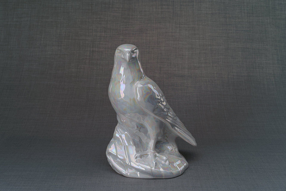 
                  
                    Aquilae Handmade Urn For Cremation Ashes - Large | Pearl White | Ceramic / Military Eagle Urn / Veteran Urn
                  
                