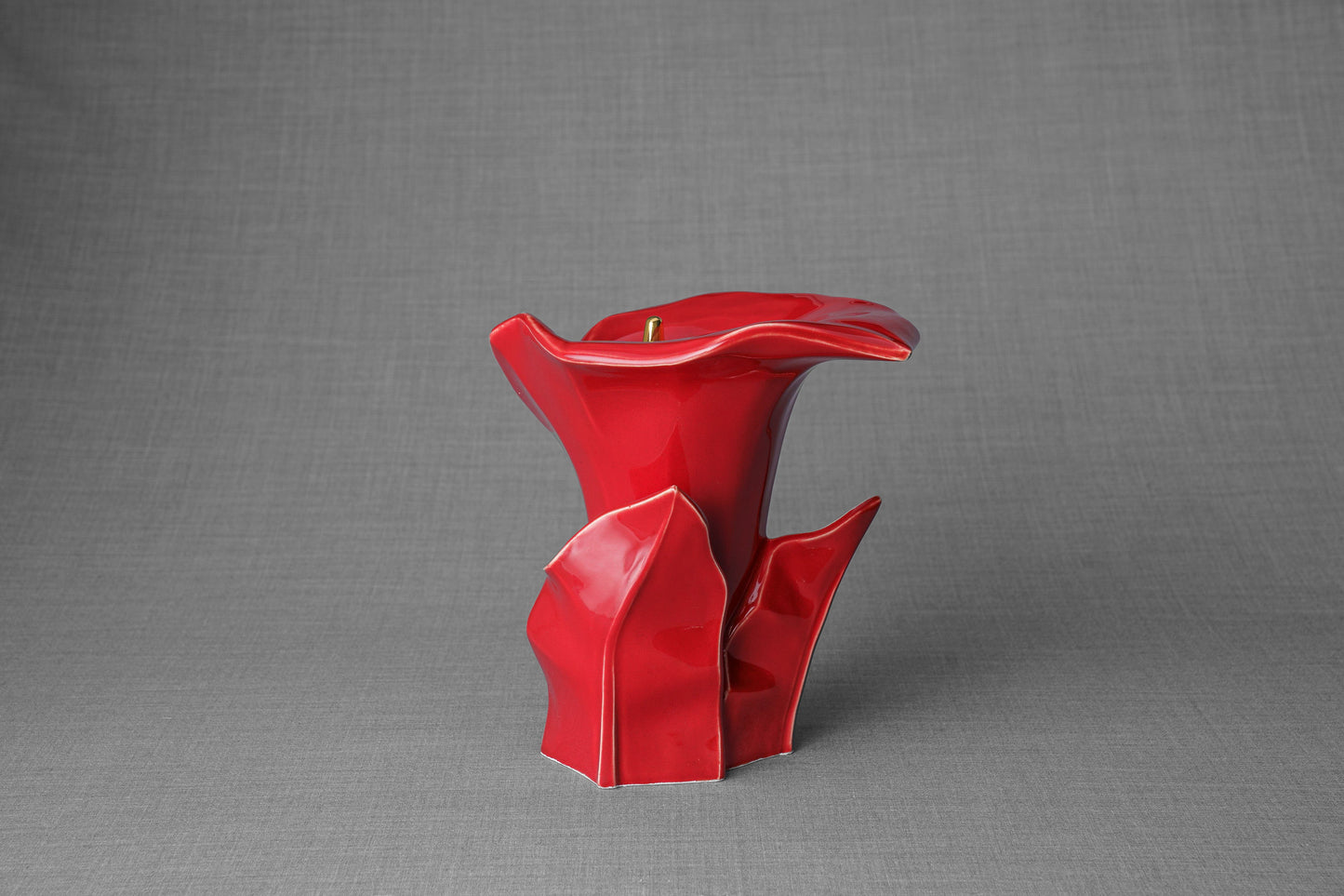 
                  
                    Pulvis Art Urns Adult Size Urn Calla Flower Memorial Urn for Ashes - Medium | Red
                  
                