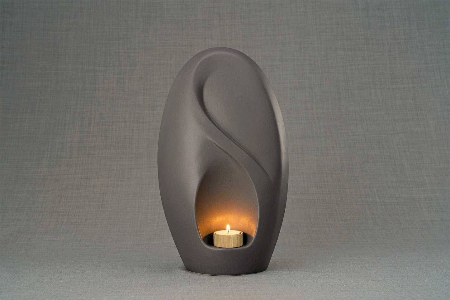 
                  
                    Pulvis Art Urns Adult Size Urn Eternity Handmade Cremation Urn for Ashes - Large | Grey Matte | Ceramic
                  
                