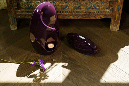 Eternity Handmade Cremation Urn for Ashes - Large | Violet | Ceramic Urn - Pulvis Art Urns