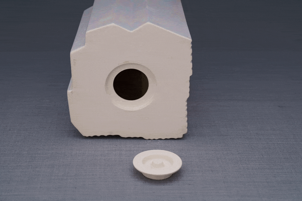 
                  
                    Pulvis Art Urns Adult Size Urn Eternity Handmade Cremation Urn for Ashes - Large | White | Ceramic
                  
                