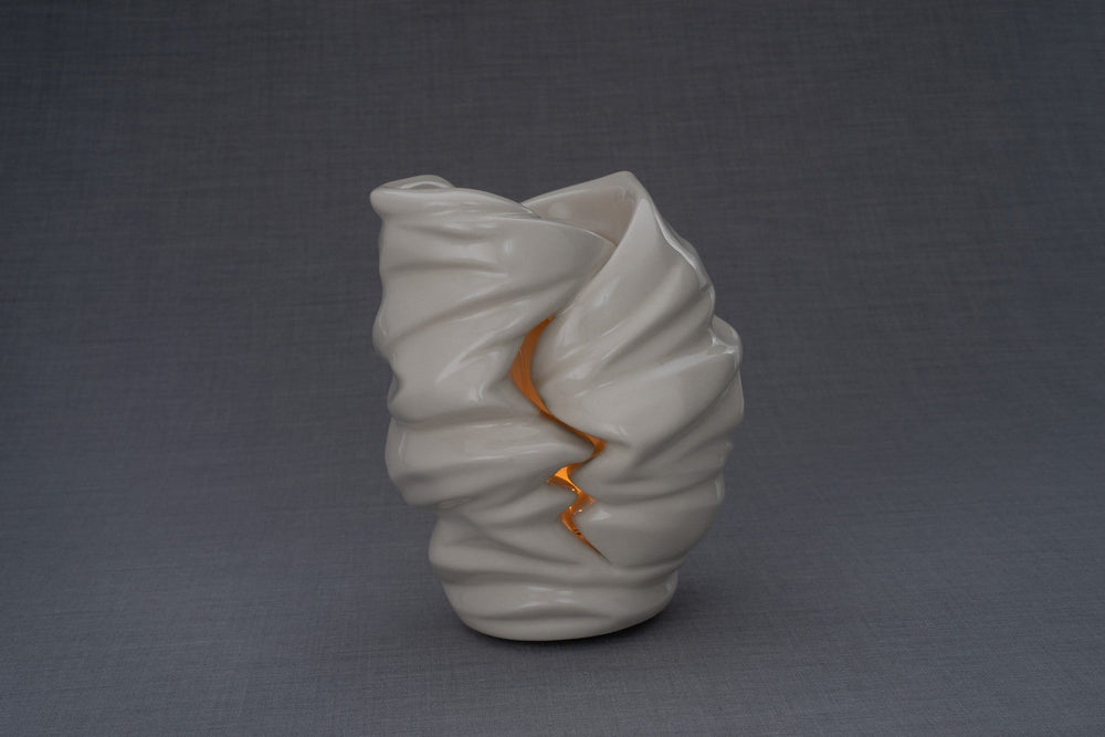 Light Handmade Cremation Urn for Ashes, size Large/Adult, color Transparent-Pulvis Art Urns
