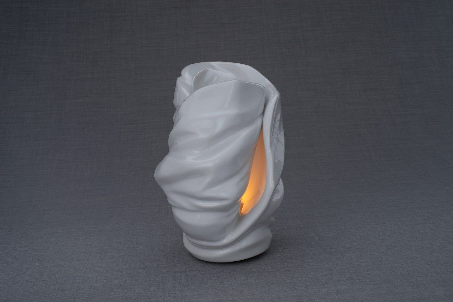 Handmade Cremation Urn for Ashes "Light" - Large | White | Ceramic