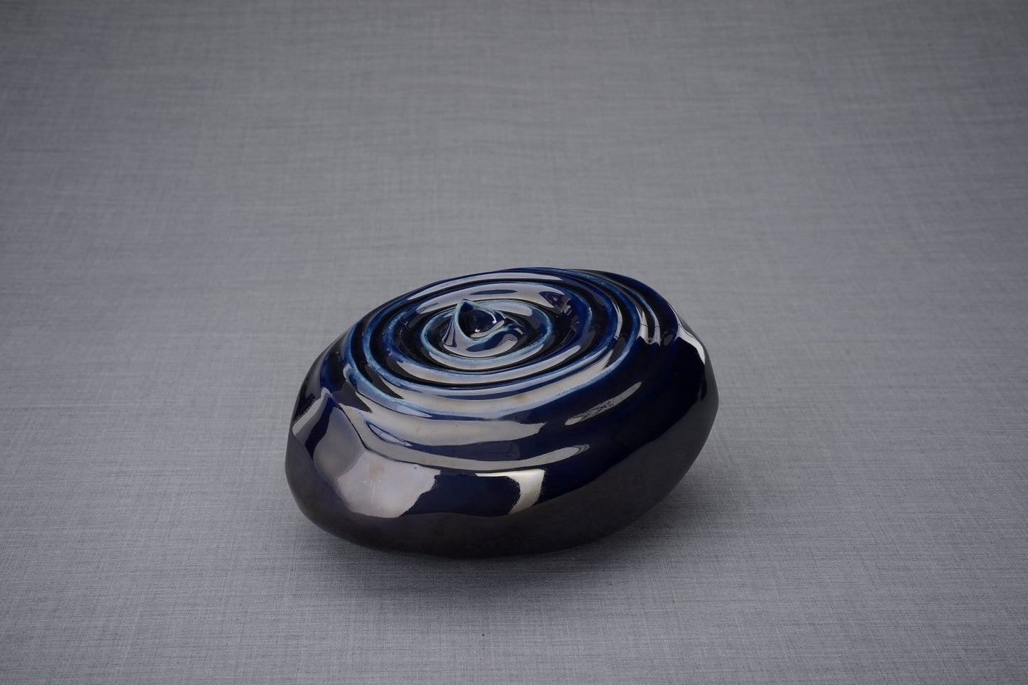 Resonance Handmade Cremation Urn for Ashes, size Adult/Large, color Cobalt Metallic-Pulvis Art Urns