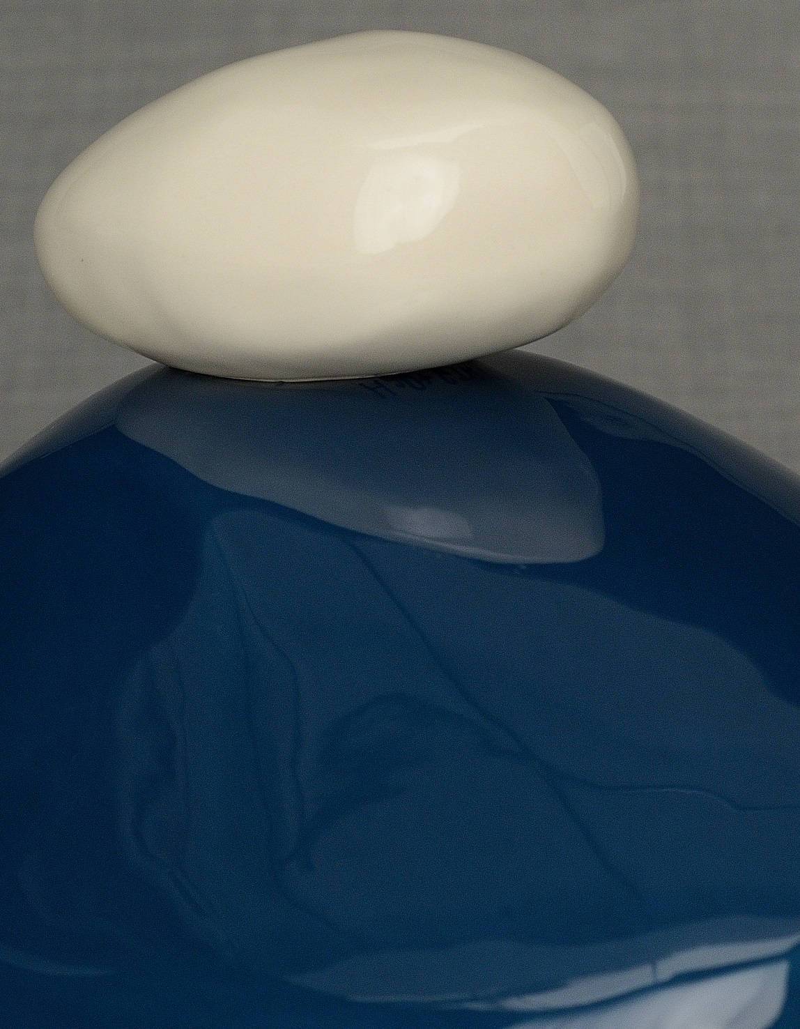 
                  
                    Stone Handmade Cremation Urn for Ashes, size Large/Adult, color Light Cobalt-PulvisArtUrns-Pulvis Art Urns
                  
                