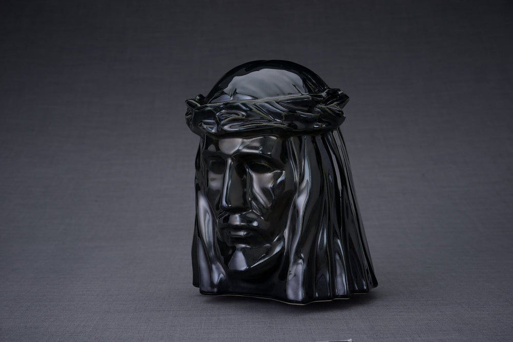 
                  
                    The Christ Handmade Cremation Urn for Ashes, size Large/Adult, color Black Gloss-Pulvis Art Urns
                  
                