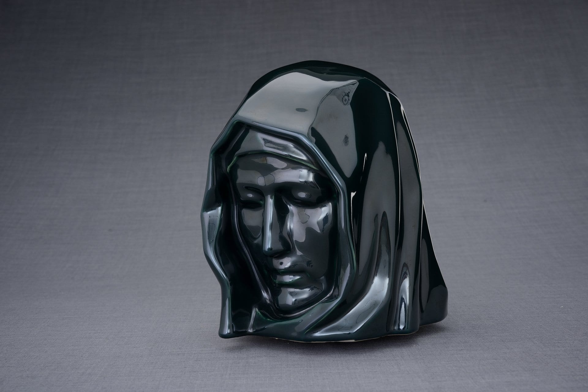 Handmade Cremation Urn for Ashes "The Holy Mother" - Large | Oxide Green | Ceramic - Pulvis Art Urns