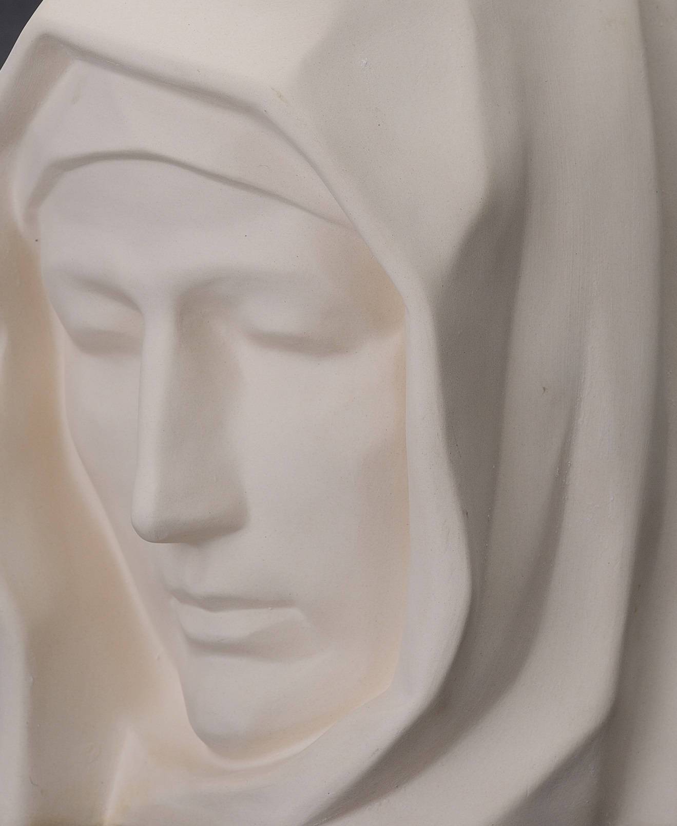 Handmade Cremation Urn for Ashes "The Holy Mother" - Large | Unglazed | Ceramic Urn - Pulvis Art Urns