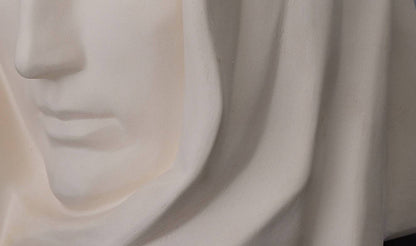 Handmade Cremation Urn for Ashes "The Holy Mother" - Large | Unglazed | Ceramic Urn - Pulvis Art Urns