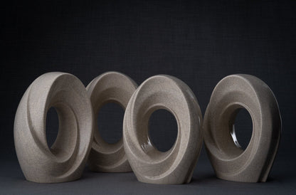 Handmade Cremation Urn for Ashes "The Passage" - Large Urn | Craquelure | Ceramic - Pulvis Art Urns