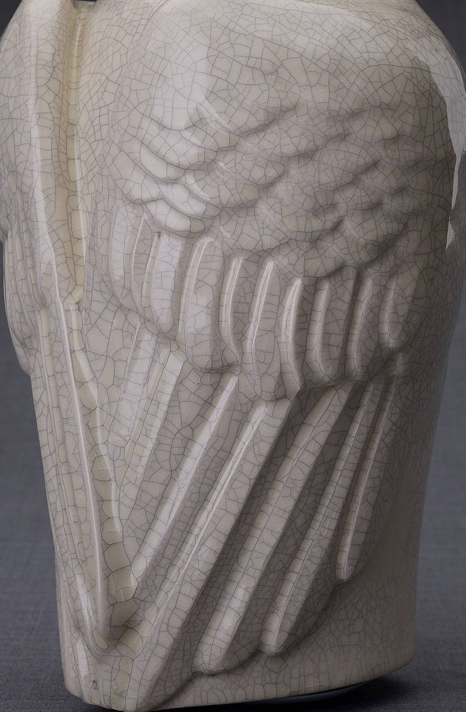 
                  
                    Wings Handmade Cremation Urn for Ashes, size Large/Adult, color Craquelure-PulvisArtUrns-Pulvis Art Urns
                  
                