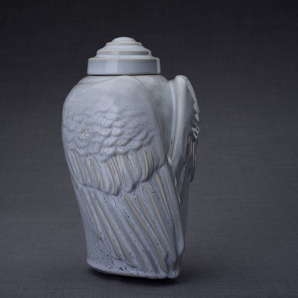 
                  
                    Wings Handmade Cremation Urn for Ashes, size Large/Adult, color Grey Melange-PulvisArtUrns-Pulvis Art Urns
                  
                