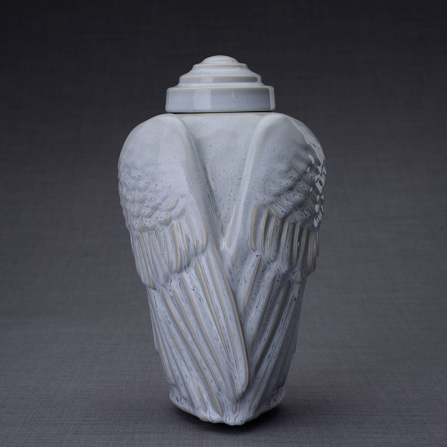 
                  
                    Wings Handmade Cremation Urn for Ashes, size Large/Adult, color Grey Melange-PulvisArtUrns-Pulvis Art Urns
                  
                